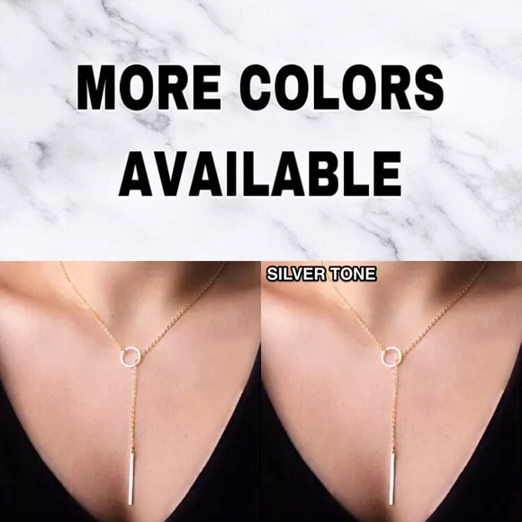 🔴𝟭𝟬/$𝟮𝟱🔴NEW Gold Bar Delicate Drop Necklace - Picture 10 of 12